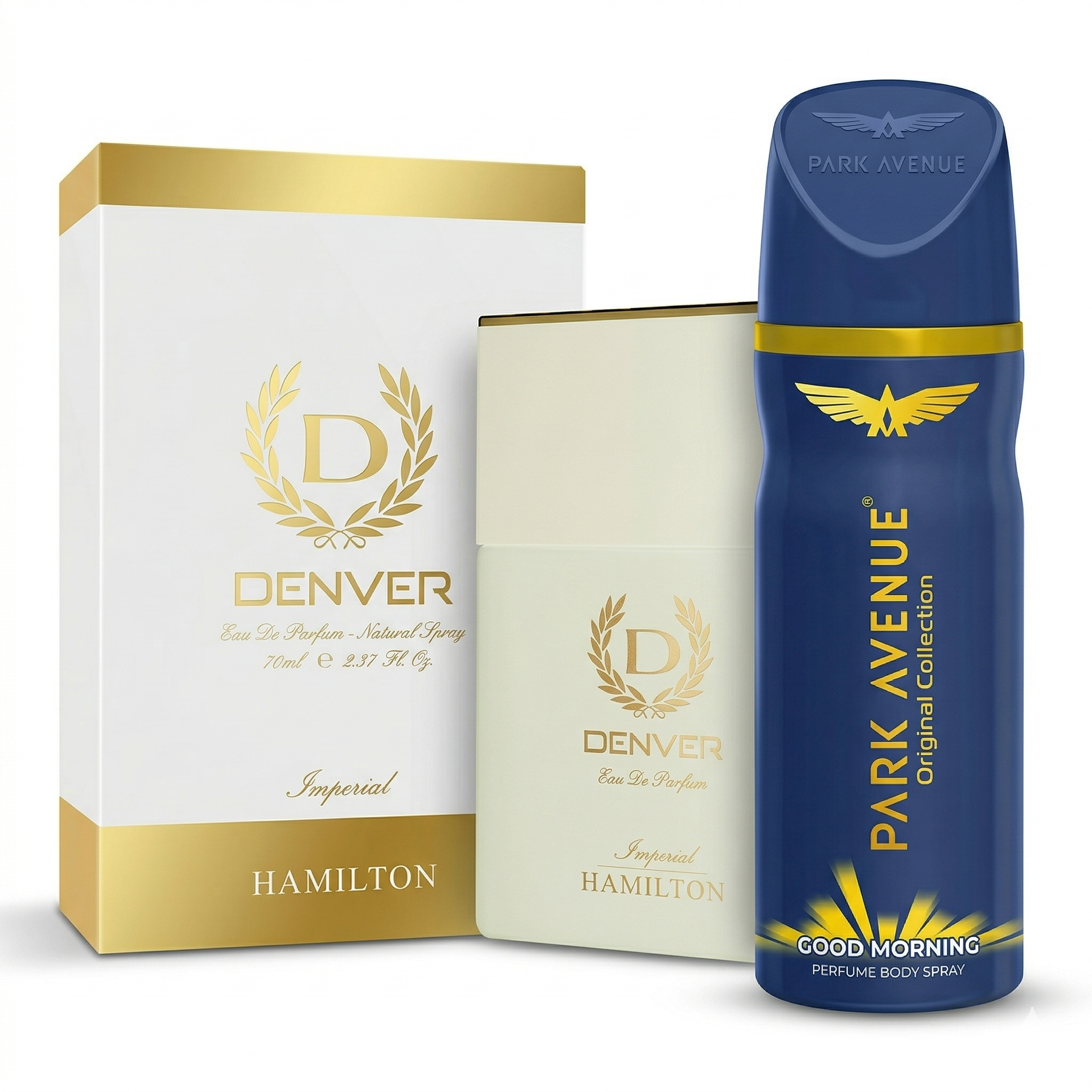 denver hamilton imperial eau de parfum (60ml) +park avenue good morning (150ml) denver hamilton imperial eau de parfum (60ml) +park avenue good morning (150ml)
